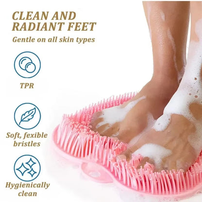 Ultimate Spa-Style Exfoliating Shower Mat – 5-in-1 Silicone Scrubbing & Massaging Solution